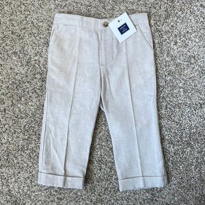 Janie and Jack Lightweight Khaki Cuffed Pants